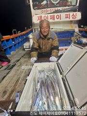 진도제이제이 10 월8일 진도권 떳다 갈치 조황입니다