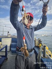 11일 열한분 왕쭈꾸미 120수 전,후로 잡았습니다, 피딩은 없네요! 내일부터 쭈꾸미 자리여유 많습니다 ~^^