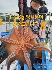 삼천포 마린보이 10. 21. 가을 덩치 주간문어 풍성하게 뜯고 왔습니다.